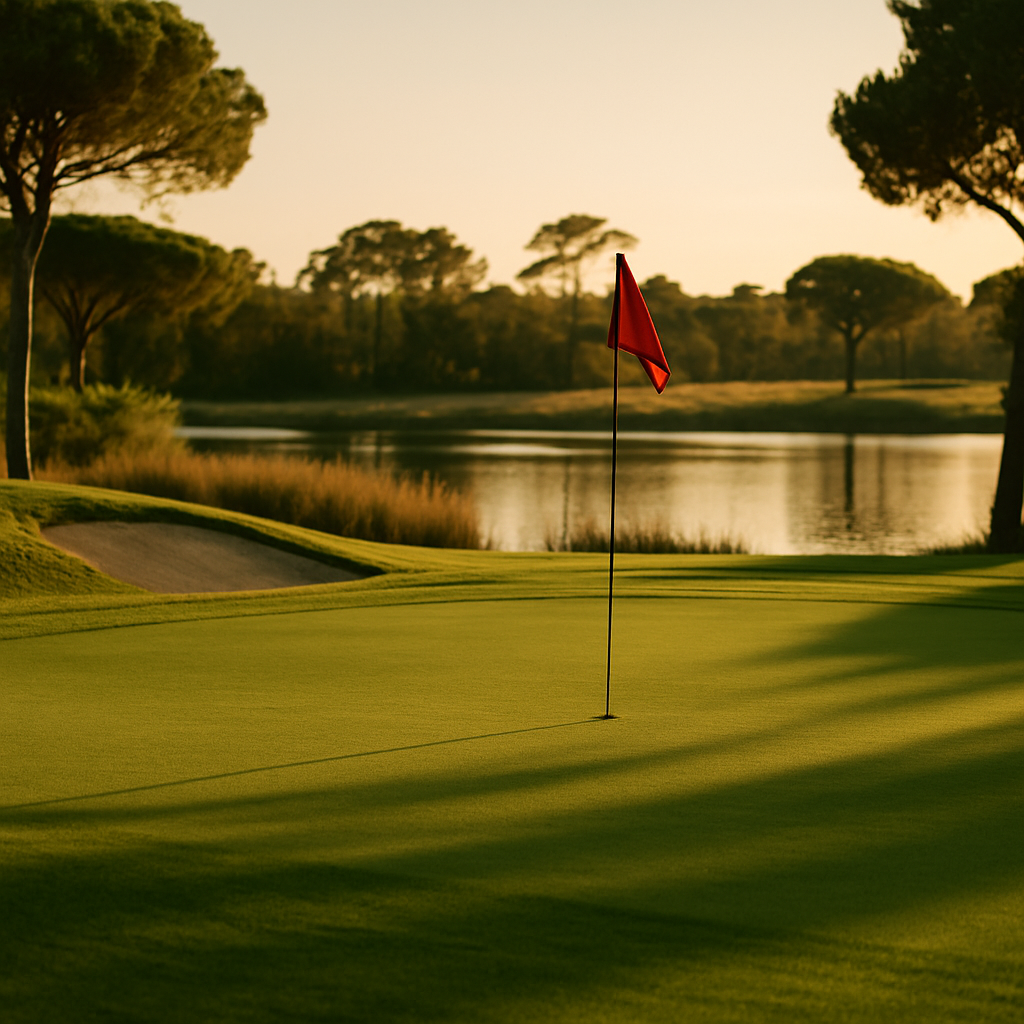 Green et lac du golf de la Salette