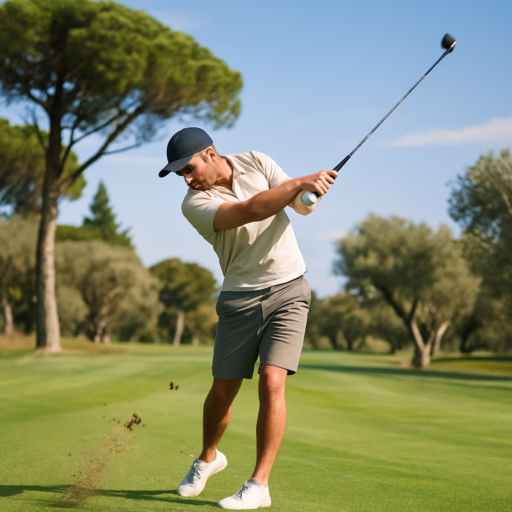 Golfeur sur le fairway