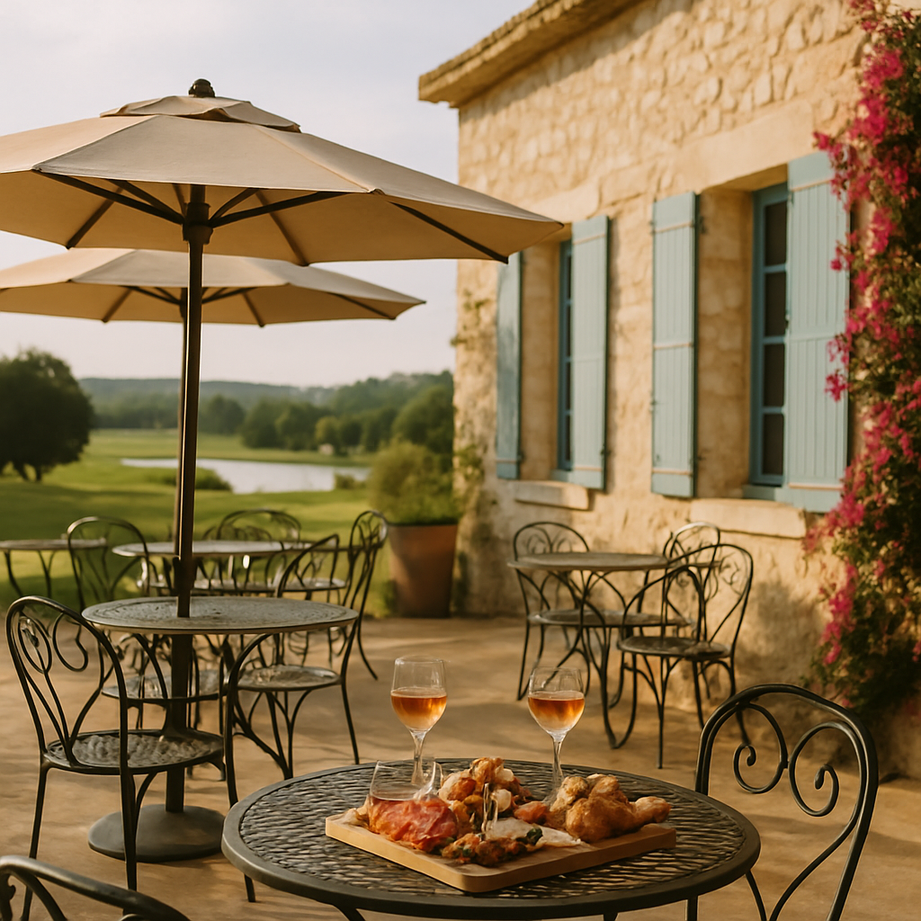 Terrasse du clubhouse