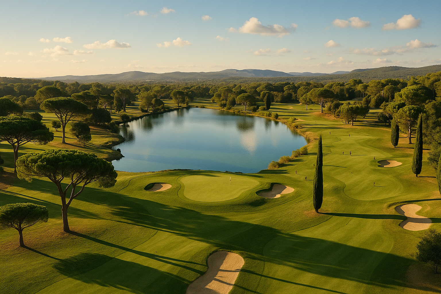 Parcours de golf de la Salette avec lac